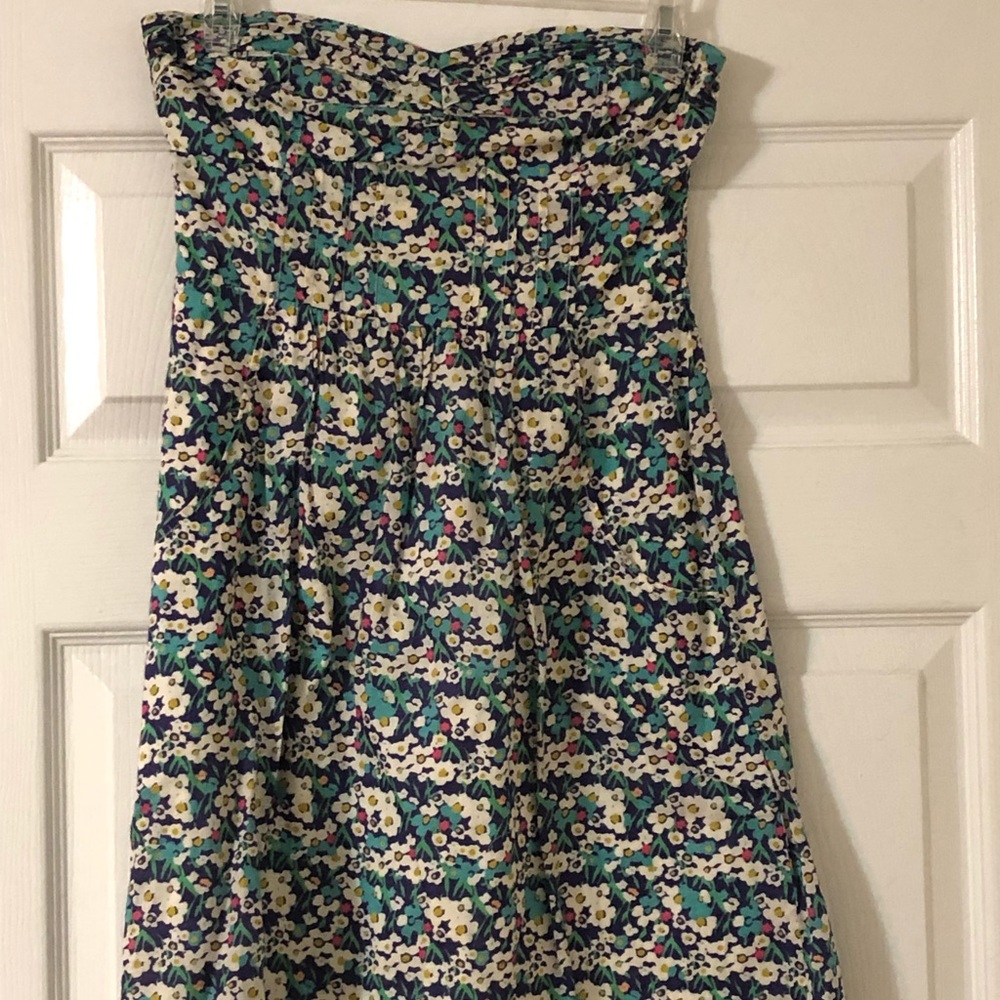 American Eagle Strapless Floral Dress - Size 4